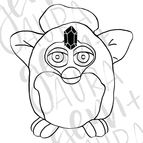 Crystal Furby Decal
