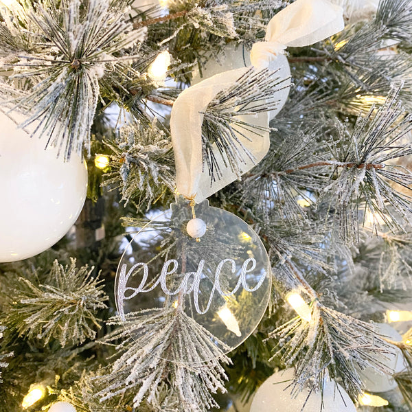 Peace Howlite Ornament