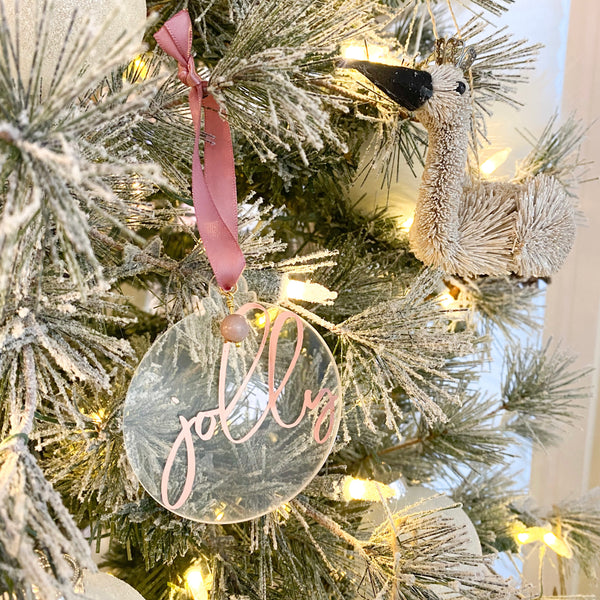 Jolly Rhodonite Ornament