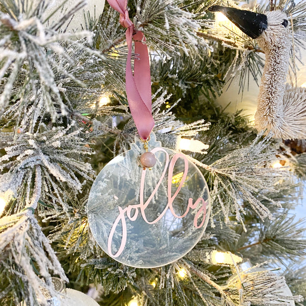 Jolly Rhodonite Ornament