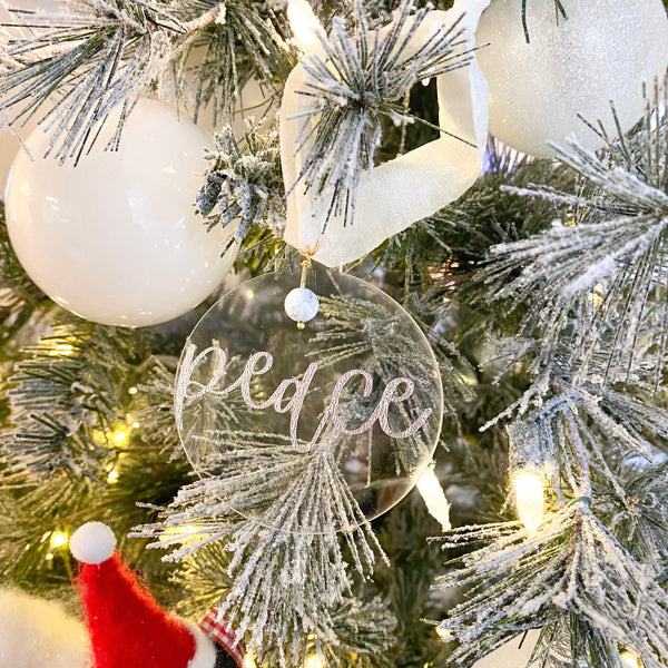 Peace Howlite Ornament